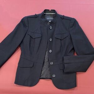 Banana Republic Black Military-Style Jacket